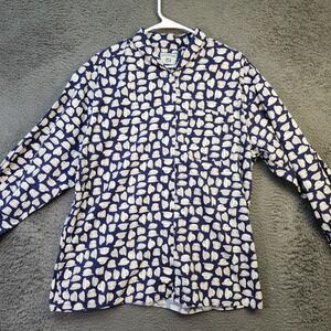 Lee Shirt Mens Large Hat Print Button Front Pocket‎ Vintage Style Graphic Casual